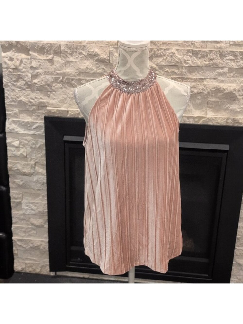 Cable & Gauge Pink Tank Top